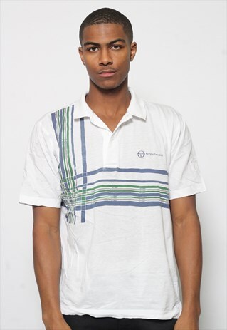 VINTAGE SERGIO TACCHINI POLO SHIRT WHITE