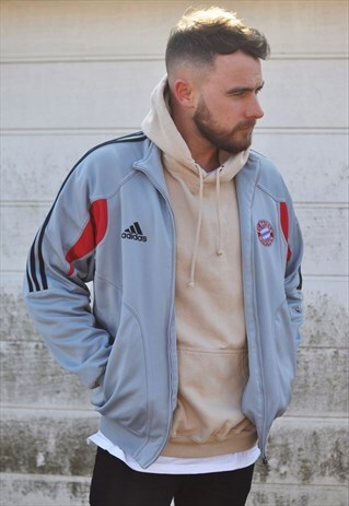 VINTAGE 90'S ADIDAS BAYERN MUNCHEN FOOTBALL TRACK JACKET