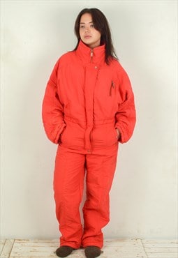 MARTINELLI 90's Ski Suit Women M Jumpsuit Nylon Snowsuit