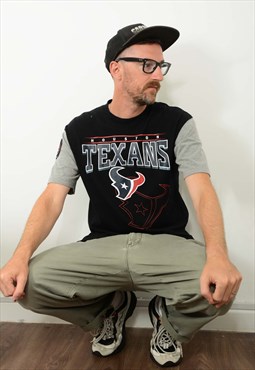 Vintage 90s NFL T-shirt Texans Size L 