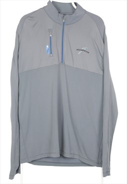 Grey Adidas Quarter Zip Sweatshirt - Large