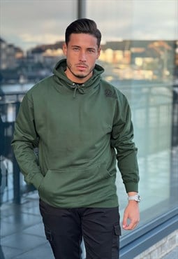 Hoodie in dark green