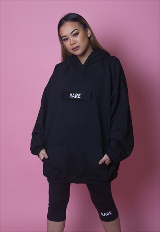 RARE OVERSIZED BLACK HOODIE