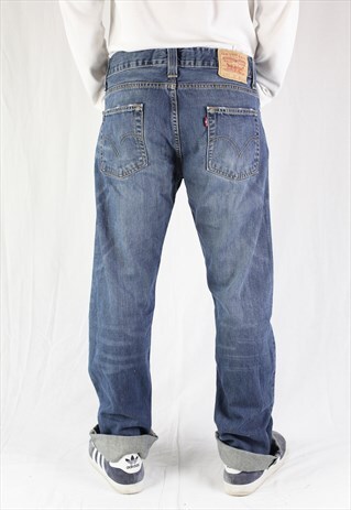 MENS VINTAGE LEVIS JEANS 506 W32 L32 STANDARD FIT ZIP 90'S