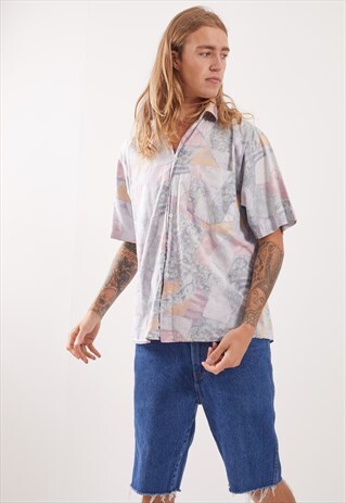 VINTAGE PATTERNED FESTIVAL SHORT SLEEVE SHIRT