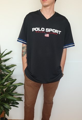 black polo sport t shirt