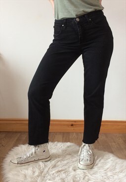 Vintage 90s Black straight-leg LEE Jeans