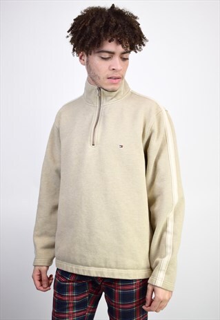VINTAGE 90'S TOMMY HILFIGER 1/4 ZIP JUMPER