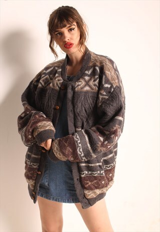 VINTAGE HEAVYWEIGHT LINED CARDIGAN MULTI