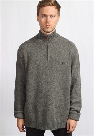VINTAGE HALF ZIP RALPH LAUREN SWEATSHIRT