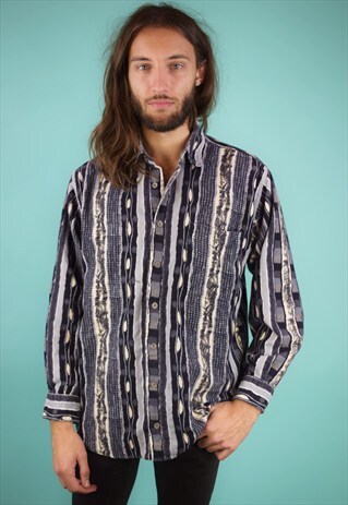 VINTAGE 90'S PATTERNED SHIRT