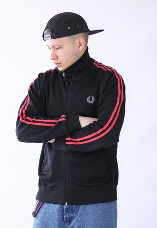 VINTAGE MENS FRED PERRY TRACK TOP JACKET