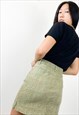 VINTAGE 90S SNAKE SKIN PATTERN MINI SKIRT 