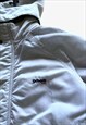 VINTAGE 90S SCHOTT NYC WHITE HOODED COAT