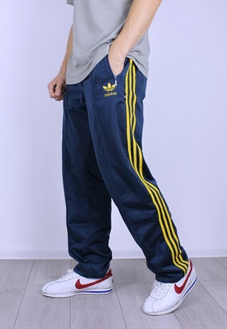 VINTAGE ADIDAS ORIGINALS MENS SPORTS JOGGERS PANTS