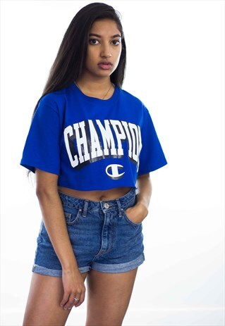 NEW REWORKED CHAMPION CROP TOP LOGO 90S S 3.6