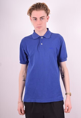 DIADORA MENS VINTAGE POLO SHIRT MEDIUM PURPLE 90'S