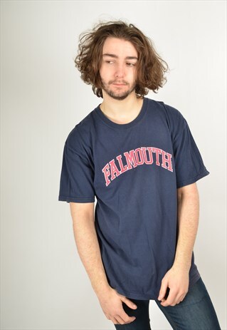 VINTAGE FALMOUTH USA GRAPHIC PRINT T-SHIRT