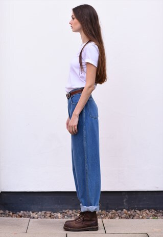 VINTAGE 80'S HIGH WAIST MOM PEG LEG JEANS