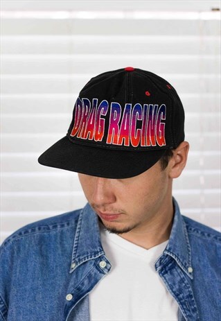 VINTAGE NHRA DRAG RACING CAP LOGO 90S ONE SIZE 2.8
