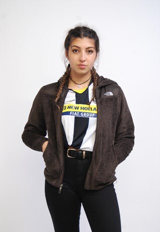 VINTAGE THE NORTH FACE HOODED FLEECE JACKET