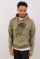 Vintage Men's The North Face Green Pullover Hoodie