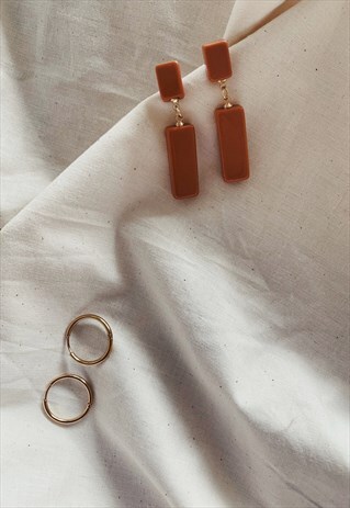 TERRACOTTA DROP EARRINGS
