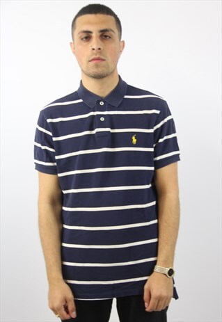 VINTAGE POLO RALPH LAUREN STRIPED POLO SHIRT