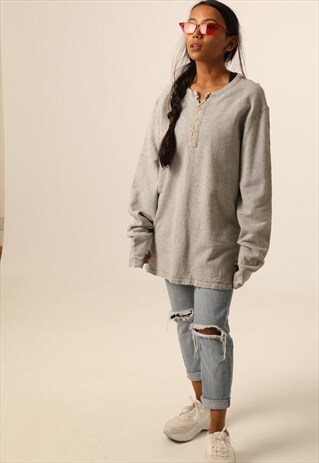 VINTAGE LEVI BUTTON UP SWEATSHIRT