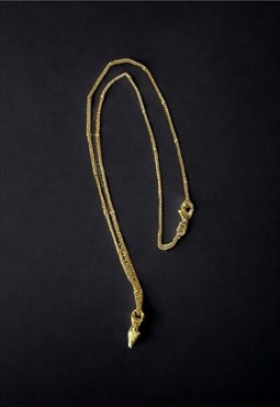 Gold Plated Satellite Chain With Tiny Pendant