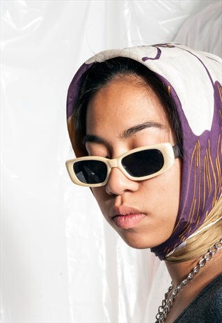 VINTAGE SUNGLASSES 2000S Y2K SQUARE PLASTIC SHADES