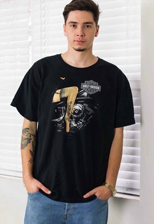 VINTAGE HARLEY-DAVIDSON T-SHIRT LOGO 90S X 8.9