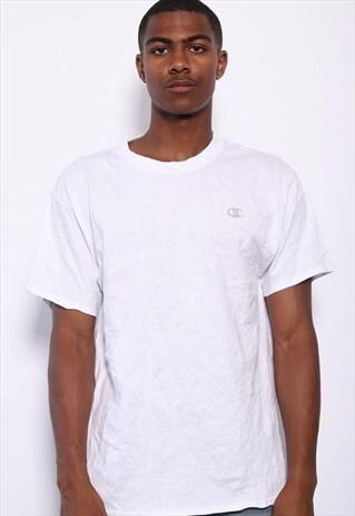 VINTAGE CHAMPION LOGO T-SHIRT WHITE