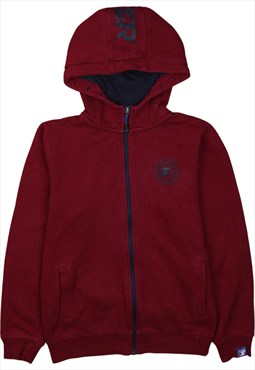 Vintage 90's Starter Hoodie Heavyweight Full Zip Up Burgundy