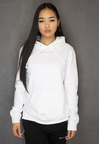 NEW IN - ANTISOCIAL WHITE HOODIE
