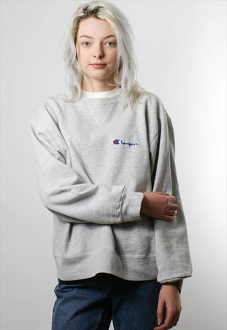CHAMPION ROUND NECK LOGO SWEATSHIRT JUMPER