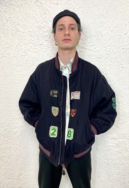 Uniform 90s varsity bomber jacket
