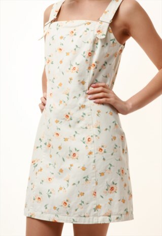 90S VINTAGE MARELLA MAX MARA FLORAL DENIM DRESS 1156