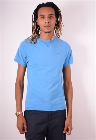 NIKE MENS VINTAGE T-SHIRT TOP XL BLUE 90S