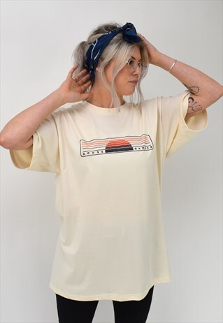 G&G UNISEX NATURAL ORANGE SUNSET TEE