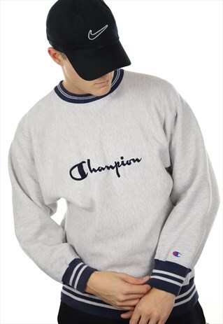VINTAGE CHAMPION REVERSE WEAVE SWEATSHIRT GREY