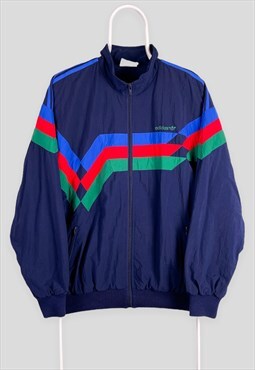 Vintage Adidas Originals Blue Track Jacket Firebird Striped
