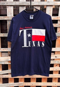 Vintage San Antonio Texas navy blue T-shirt medium FOTL