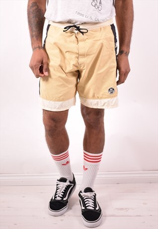 NORTH SAILS MENS VINTAGE SHORTS W38 BEIGE 90S