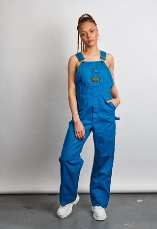 VINTAGE 70'S COBALT BLUE WORKMEN DUNGREE'S