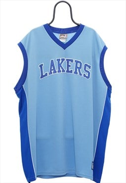 Vintage Majestic NBA LA Lakers Blue Basketball Jersey Mens