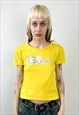 VINTAGE Y2K LOGO GURU YELLOW T-SHIRT 