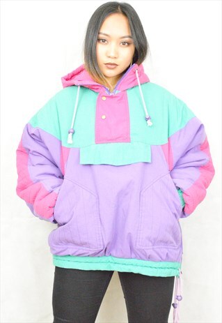 CRAZY SKI PUFFER JACKET/WINDBREAKER (1990'S)