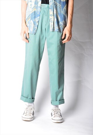 VINTAGE 90S MINT GREEN PANTS