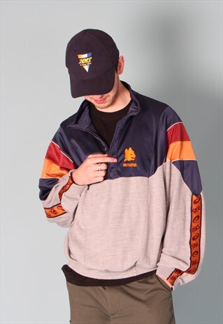 ASICS AS ROMA SIDE TAPE QUARTER ZIP FLEECE